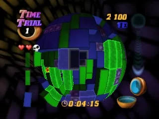 Captura del juego original: Tetrisphere