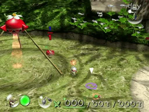 Captura del juego original: Pikmin