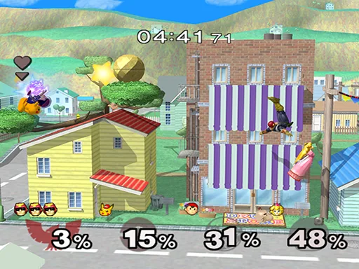 Captura del juego original: Super Smash Bros. Melee