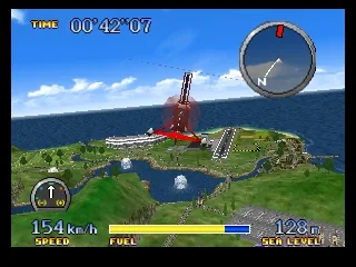 Captura del juego original: Pilotwings 64
