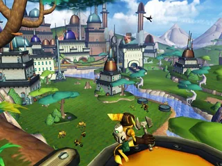 Captura del juego original: Ratchet and Clank