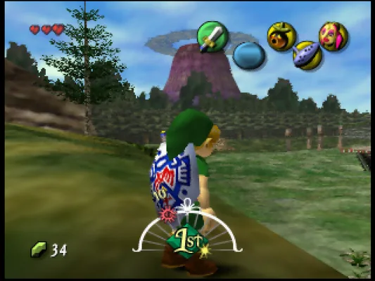 Captura del juego original: The Legend of Zelda: Majora's Mask