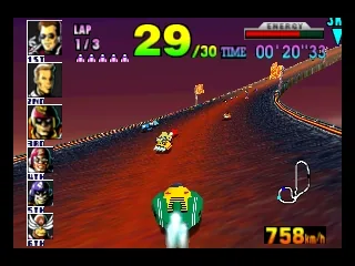 Captura del juego original: F-Zero X