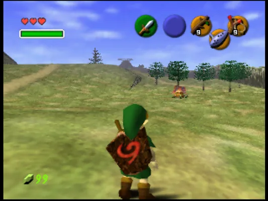 Captura del juego original: The Legend of Zelda: Ocarina of Time