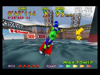 Captura del juego original: Wave Race 64