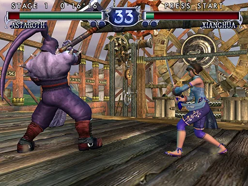 Captura del juego original: SoulCalibur II