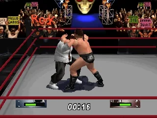 Captura del juego original: WWF WrestleMania 2000