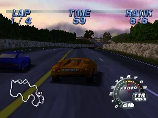Captura del juego original: Automobili Lamborghini