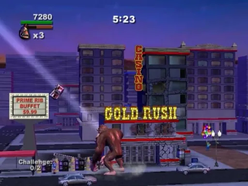 Captura del juego original: Rampage - Total Destruction