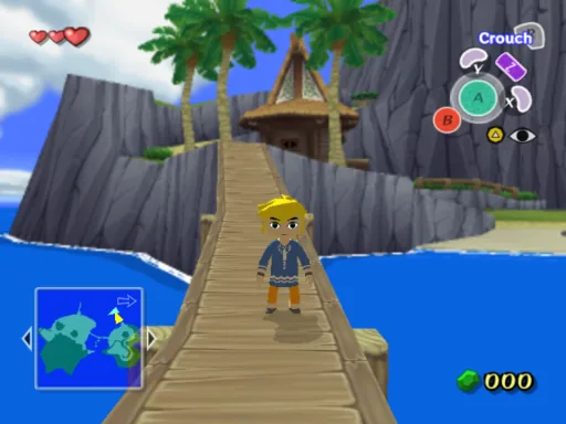 Captura del juego original: The Legend of Zelda: The Wind Waker